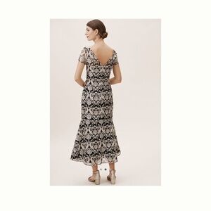 Anthropology Rosine tea length cocktail dress